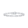 Thumbnail Image 1 of Diamond Link Bracelet 1/4 ct tw Sterling Silver 7"