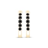Thumbnail Image 2 of Black Diamond Hoop Earrings 1/5 ct tw 10K Yellow Gold
