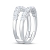 Thumbnail Image 2 of Adore Lab-Grown Diamonds Round & Emerald-Cut Enhancer Ring 1-1/2 ct tw 14K White Gold