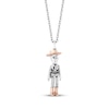 Thumbnail Image 1 of Disney Treasures Toy Story "Woody" Necklace 1/15 ct tw Sterling Silver & 10K Rose Gold 19"
