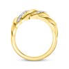 Thumbnail Image 3 of Lab-Grown Diamond Twist Ring 1/6 ct tw 24K Yellow Gold Vermeil Sterling Silver