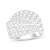 Thumbnail Image 1 of KAY Lab-Grown Diamonds Pavé Multi-Row Overlapping Fashion Ring 3 ct tw 10K White Gold