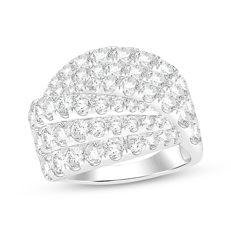 Main Image 1 of KAY Lab-Grown Diamonds Pavé Multi-Row Overlapping Fashion Ring 3 ct tw 10K White Gold