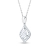 Thumbnail Image 2 of KAY Lab-Grown Diamonds Pear-Shaped Necklace 3/4 ct tw 10K White Gold 18"