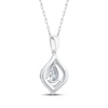 Thumbnail Image 3 of KAY Lab-Grown Diamonds Pear-Shaped Necklace 3/4 ct tw 10K White Gold 18"