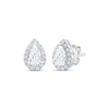 Thumbnail Image 1 of KAY Lab-Grown Diamonds Pear-Shaped Halo Stud Earrings 5/8 ct tw 10K White Gold
