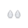 Thumbnail Image 2 of KAY Lab-Grown Diamonds Pear-Shaped Halo Stud Earrings 5/8 ct tw 10K White Gold