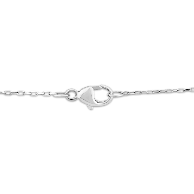 Main Image 3 of KAY Lab-Grown Diamonds Graduated Necklace 1 ct tw 10K White Gold 18"