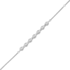 Thumbnail Image 2 of Multi-Diamond Swirl Link Bracelet 1/4 ct tw Sterling Silver 7.5"