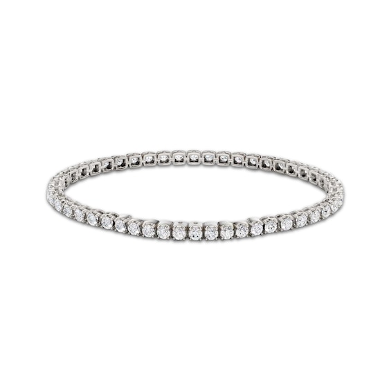 KAY Lab-Grown Diamonds Tennis Bracelet 4 ct tw 10K White Gold 7"