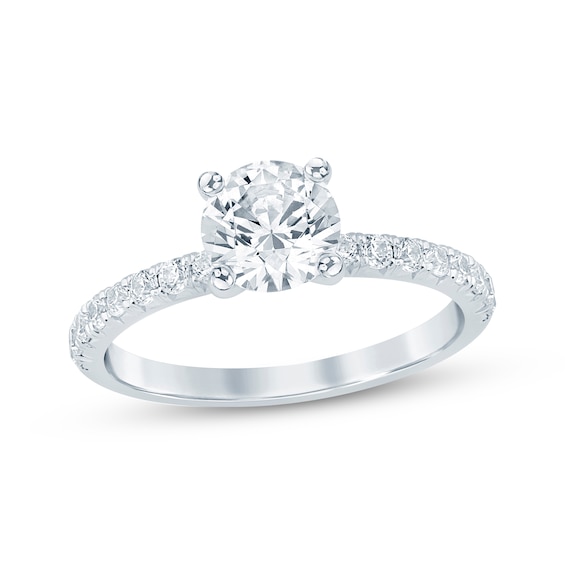 Adore Lab-Grown Diamonds Round-Cut Engagement Ring 1 ct tw 14K White Gold