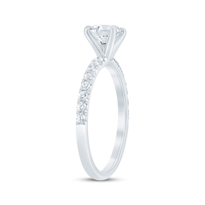 Main Image 2 of Adore Lab-Grown Diamonds Round-Cut Engagement Ring 1 ct tw 14K White Gold