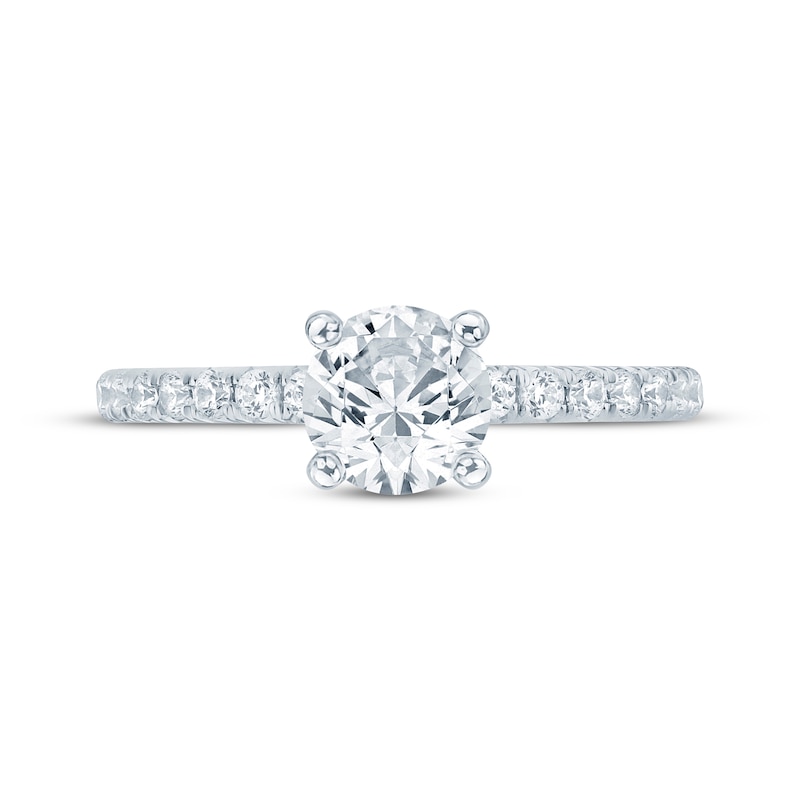 Main Image 3 of Adore Lab-Grown Diamonds Round-Cut Engagement Ring 1 ct tw 14K White Gold