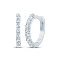 KAY Lab-Grown Diamonds Hoop Earrings 2 ct tw 14K White Gold
