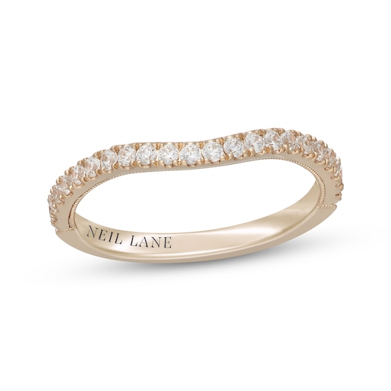Neil Lane Diamond Contour Wedding Band 1/3 ct tw 14K Yellow Gold