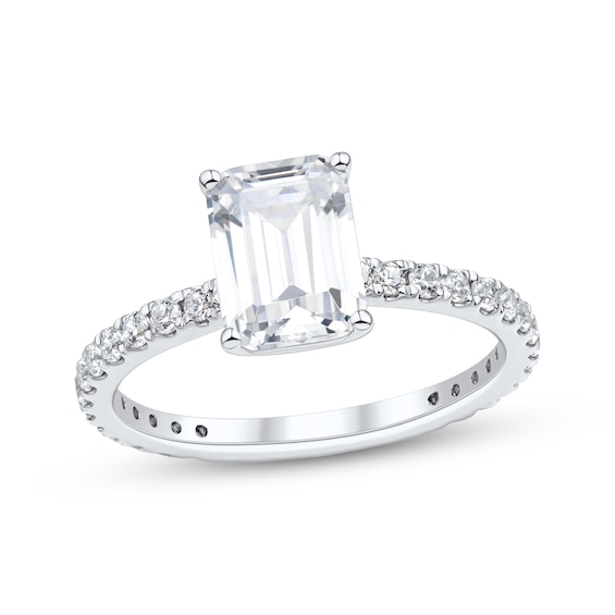 KAY Signature Collection Emerald-Cut Lab-Grown Diamond Engagement Ring 2-1/2 ct tw 14K White Gold