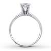 Thumbnail Image 2 of Certified Diamond Round-cut Ring 1-1/4 Carat 14K White Gold (I/I2)