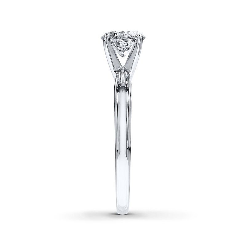 Main Image 3 of THE LEO Diamond Solitaire Ring 1 Carat Round-cut 14K White Gold