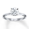 Thumbnail Image 0 of Diamond Solitaire Ring 1 carat Round-cut 14K White Gold (K/I2)
