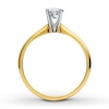 Diamond Solitaire Ring 1/2 carat Round-cut 14K Yellow Gold