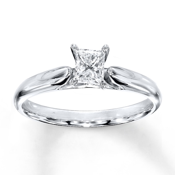 Details about   14K White Gold Finish Dainty 2ct Princess Shape Diamond Wedding Anniversary Ring