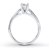 Thumbnail Image 1 of Diamond Solitaire Ring 1/2 carat Princess-cut 14K White Gold