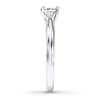 Thumbnail Image 2 of Diamond Solitaire Ring 1/2 carat Princess-cut 14K White Gold