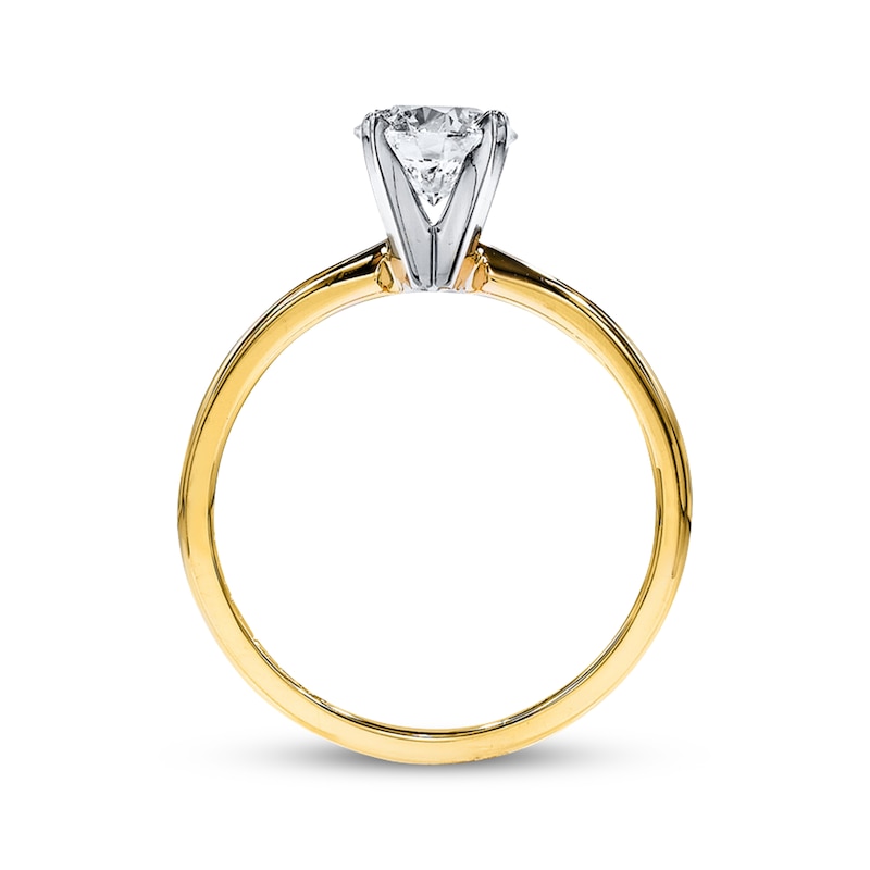 THE LEO Diamond Artisan Ring 1 Carat Round-cut 14K Yellow Gold