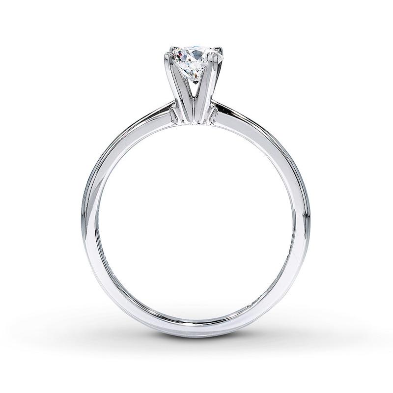 Main Image 2 of THE LEO Diamond Artisan Ring 1/2 ct tw Round-cut 14K White Gold