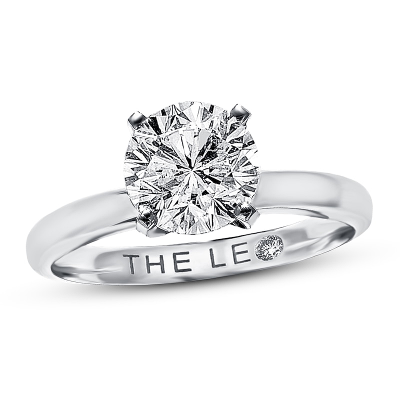 Main Image 1 of THE LEO Artisan Diamond Engagement Ring 2 ct tw Round-cut Diamond 14K White Gold