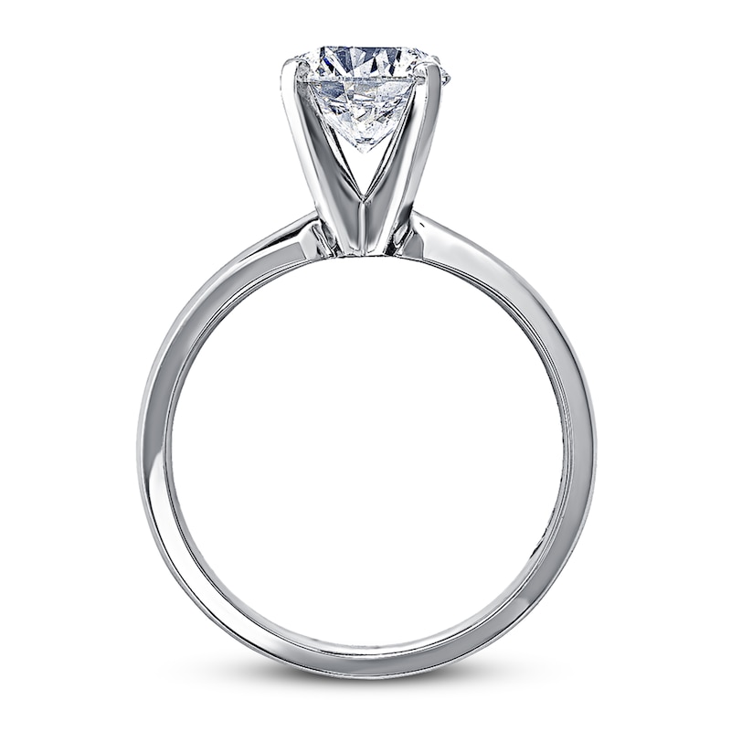 Main Image 2 of THE LEO Artisan Diamond Engagement Ring 2 ct tw Round-cut Diamond 14K White Gold