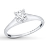 Diamond Solitaire Ring 3/4 carat Round-cut 14K White Gold