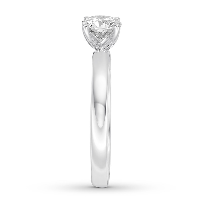 Main Image 3 of Certified Diamond Solitaire 3/4 Carat Round-cut 14K White Gold (I/SI2)