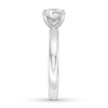 Thumbnail Image 3 of Certified Diamond Solitaire Ring 1 ct Round 14K White Gold (I/SI2)