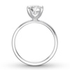 Certified Diamond Solitaire 1-1/2 ct Round-cut 14K White Gold