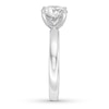 Certified Diamond Solitaire 1-1/2 ct Round-cut 14K White Gold