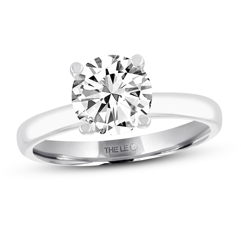 THE LEO Artisan Diamond Ring 2 ct tw Round-cut 14K White Gold