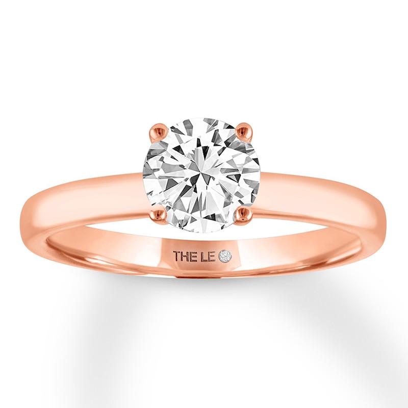 Main Image 1 of THE LEO Artisan Diamond Ring 1 ct tw Round-cut 14K Rose Gold