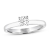 Certified THE LEO Diamond Artisan Ring 5/8 Carat Diamond 14K White Gold