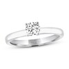 Certified THE LEO Diamond Artisan Ring 5/8 Carat Diamond 14K White Gold