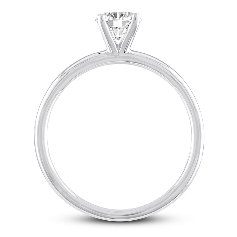 Certified THE LEO Diamond Artisan Ring 5/8 Carat Diamond 14K White Gold