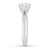 Thumbnail Image 2 of Certified Diamond Solitaire 1 Carat Round-cut 14K White Gold (I/VS2)