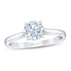 Thumbnail Image 1 of THE LEO First Light Diamond Solitaire Engagement Ring 1 Carat Round 14K White Gold