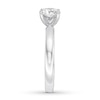 Thumbnail Image 2 of Certified Diamond Solitaire Ring 1 ct Round 14K White Gold (I/SI2)