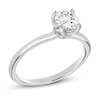 Diamond Solitaire GIA-graded Engagement Ring 3/4 ct tw Round-cut 18K White Gold