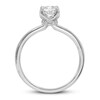 Diamond Solitaire GIA-graded Engagement Ring 3/4 ct tw Round-cut 18K White Gold