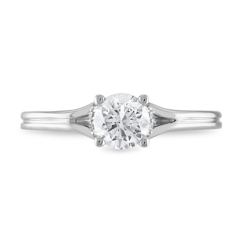 Diamond Solitaire Engagement Ring 1 ct tw Round-cut 14K White Gold (I/I2)