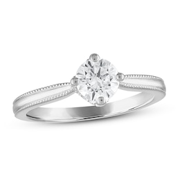 Diamond Solitaire Engagement Ring 1 ct tw Round-cut 14K White Gold (I/I2)