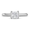 Diamond Solitaire Engagement Ring 1 ct tw Princess & Round 14K White Gold