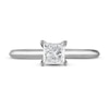 Thumbnail Image 3 of Diamond Solitaire Engagement Ring 3/4 ct tw Princess & Round 14K White Gold (I/I2)